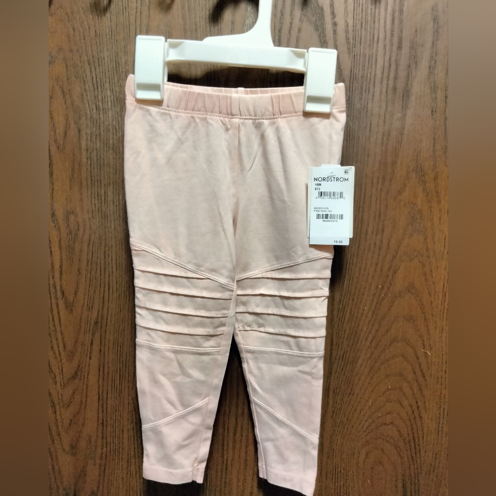 NWT Baby Girls Tucker + Tate Pink Moto Leggings